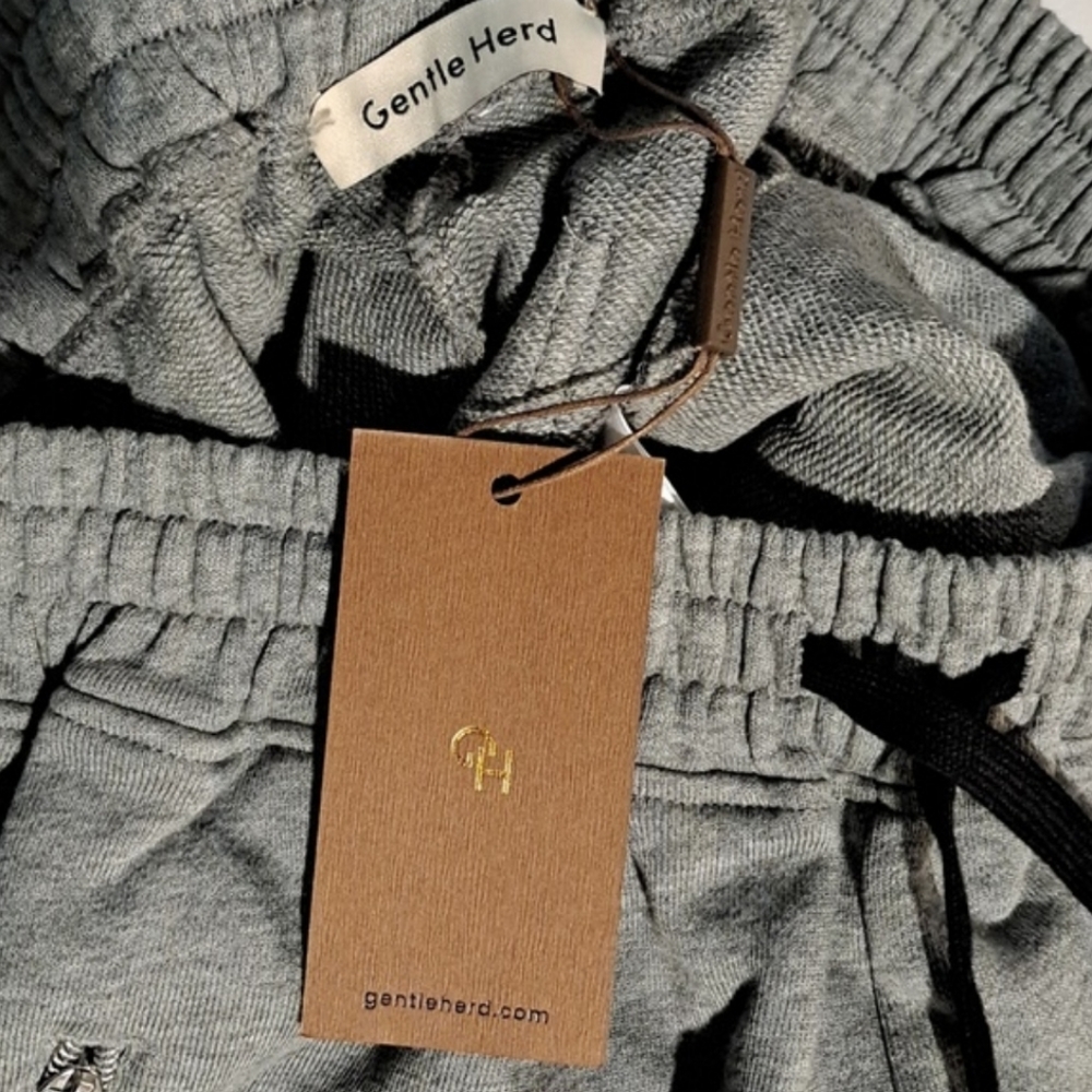 NWT Zip Pocket Cotton Sweatpants (Grey) - Gentle Herd - Picture 13 of 14
